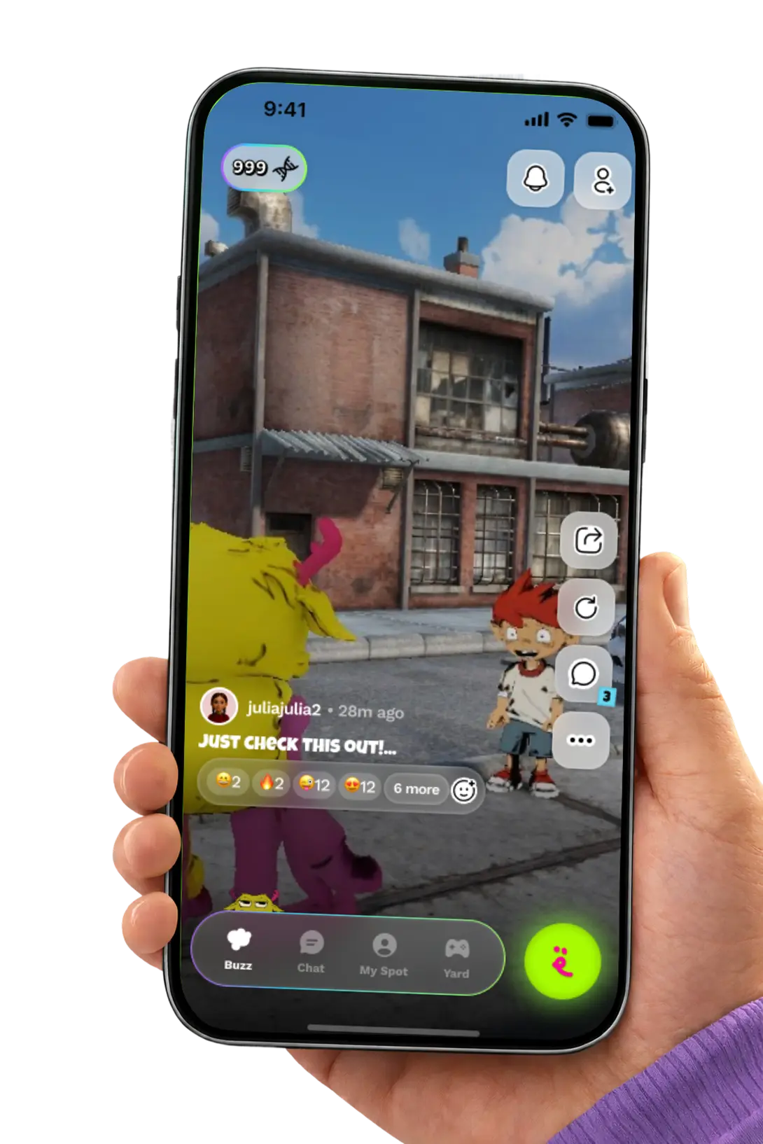 snërqq app on a smartphone