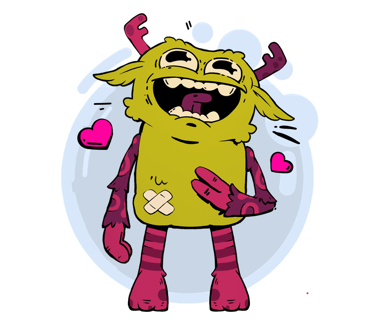 Illustration: friendly companion character